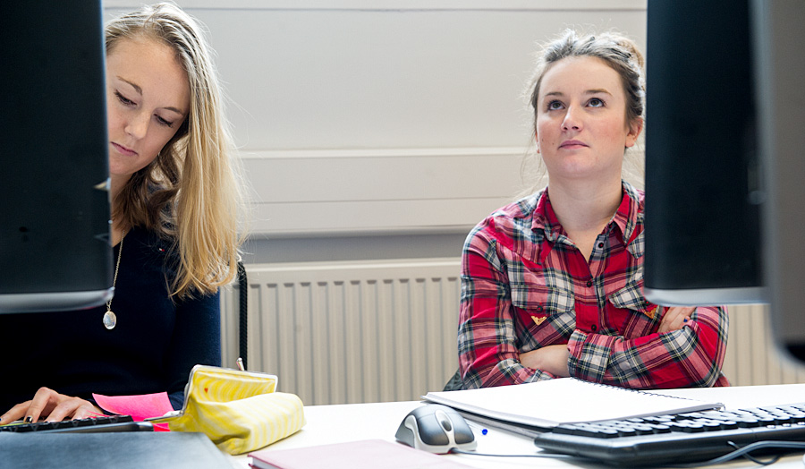 Female students in lesson