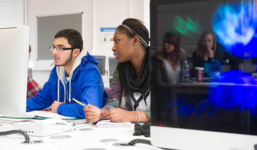 Class lecture on computers