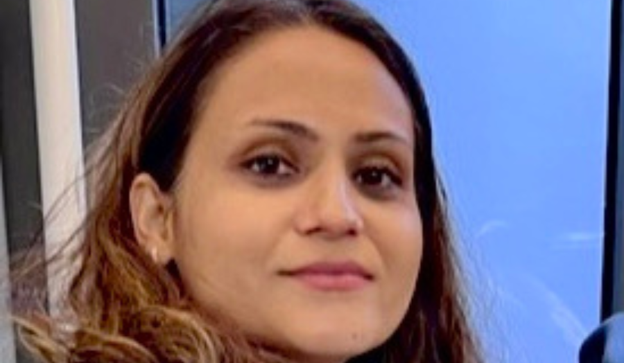 shovita smiling at the camera