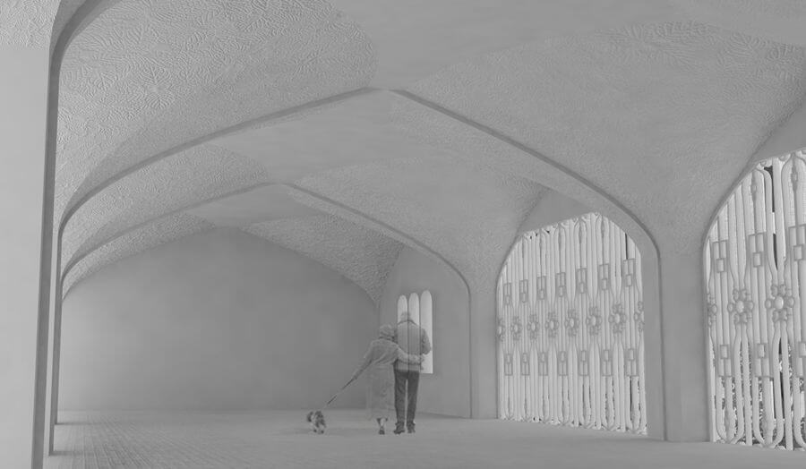 Side Entrance, Vaulted Interior by Sheree Modeste