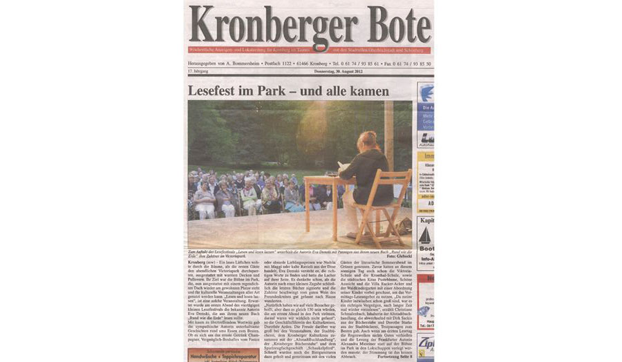 Author Eva Demski Outdoor Stage