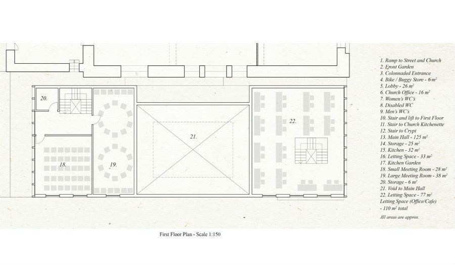 First Floor Plan St Botolphs Hall