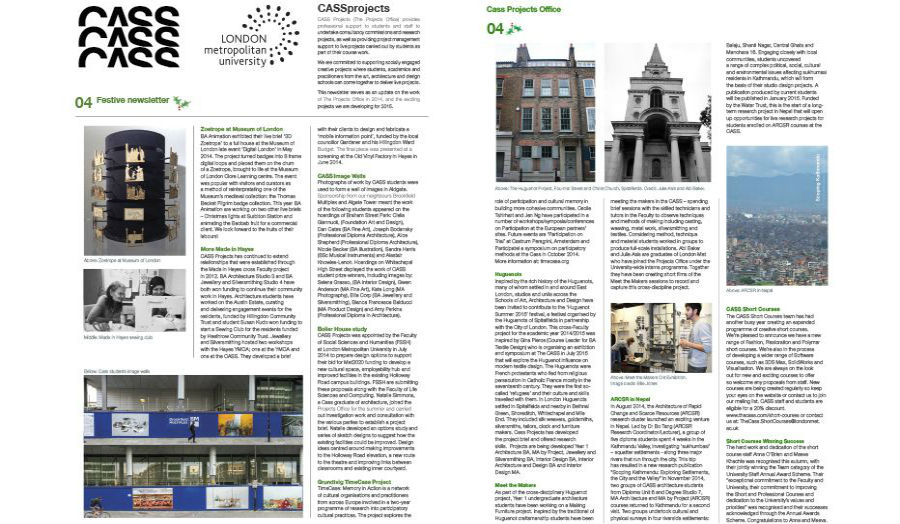 Latest Newsletter 04 Cass Projects
