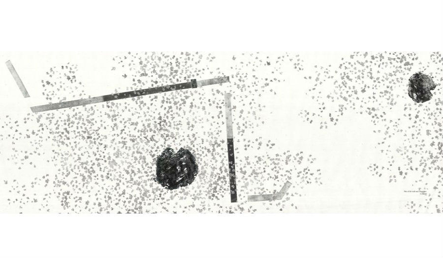 Plan of proposal and existing trees