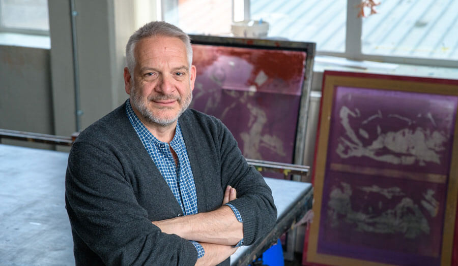 James Hunting sitting on a table