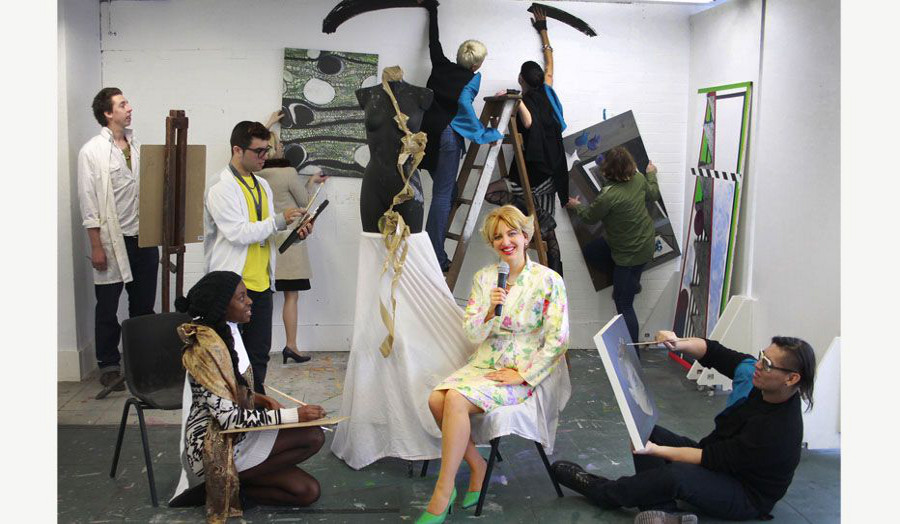 Public Acts at The Art Party hosted by Oriana, 2013 [Photo: Norman Mine]