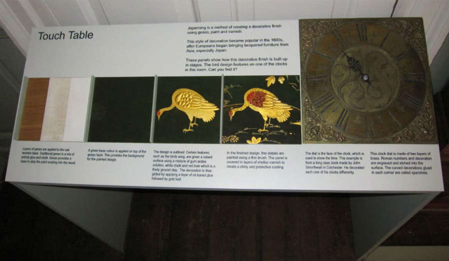 Japanning Touch Display Hollytrees Museum Colchester