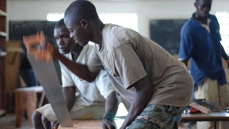 Trainee carpenters Freetown