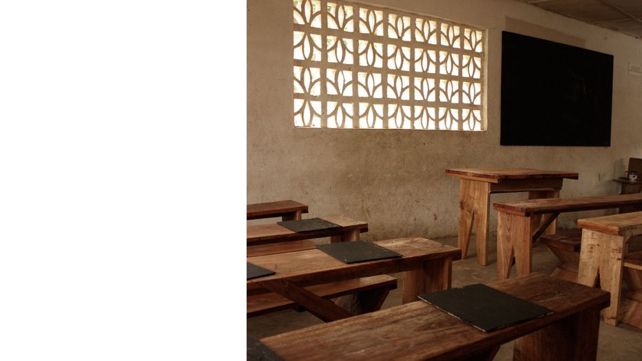 workshop tablets and blackboard