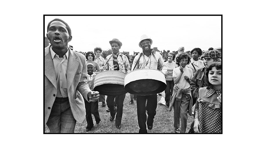E.1, Festival steel band performers