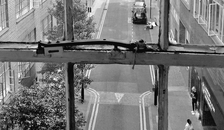 Old Castle Street blocks, view form the bridge