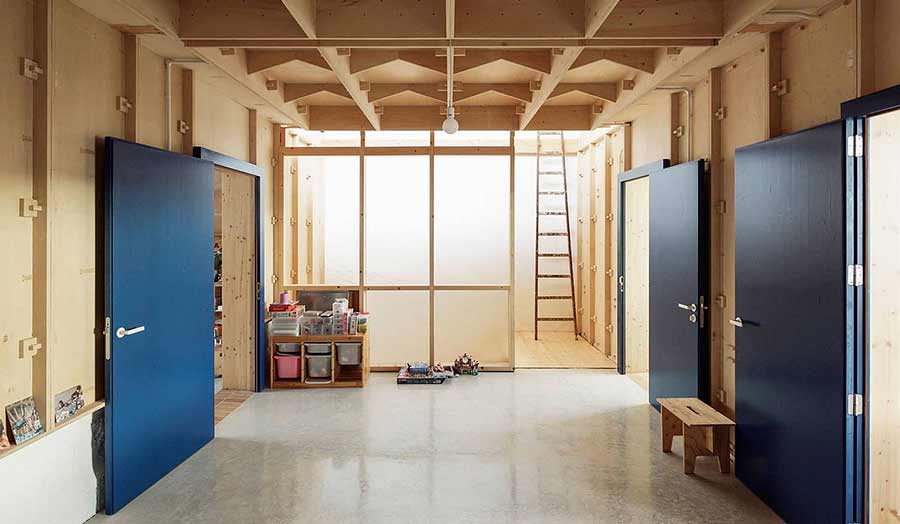 Plywood room