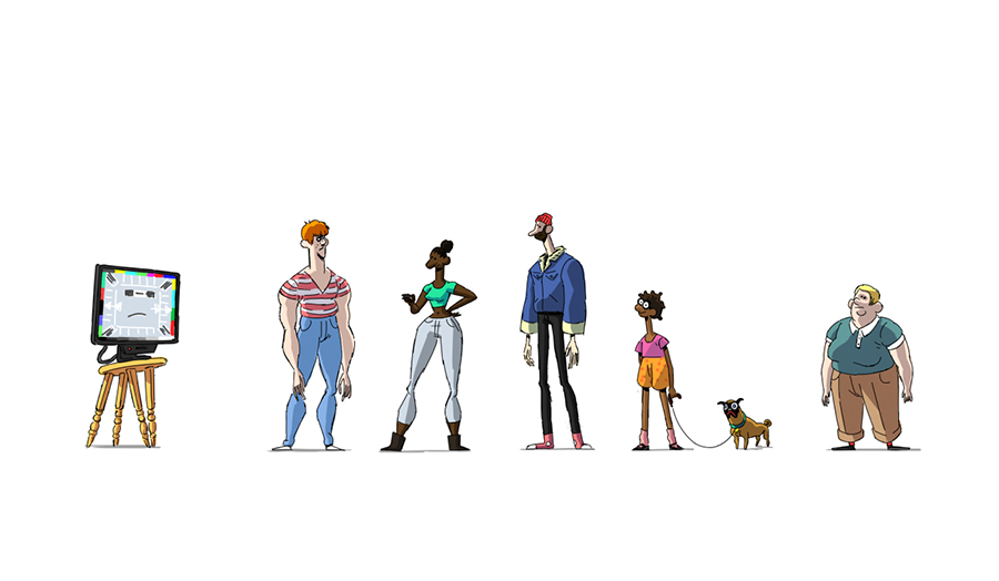 Designs of characters for animation