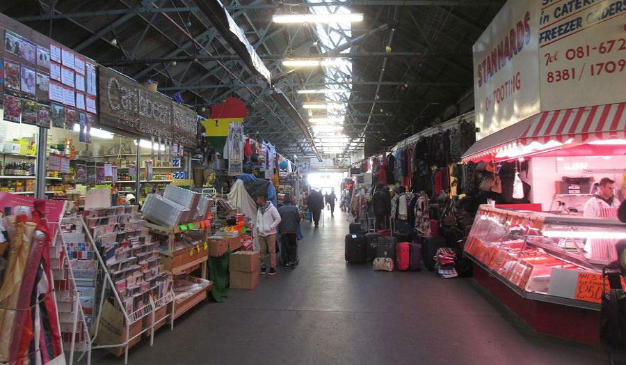 A view of a covered market place