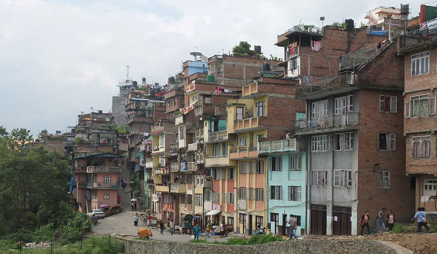 Image caption: Urban development in the historic hilltop village of Kirtipur, Kathmandu, Nepal 
(Image credit: Corina Tuna)

