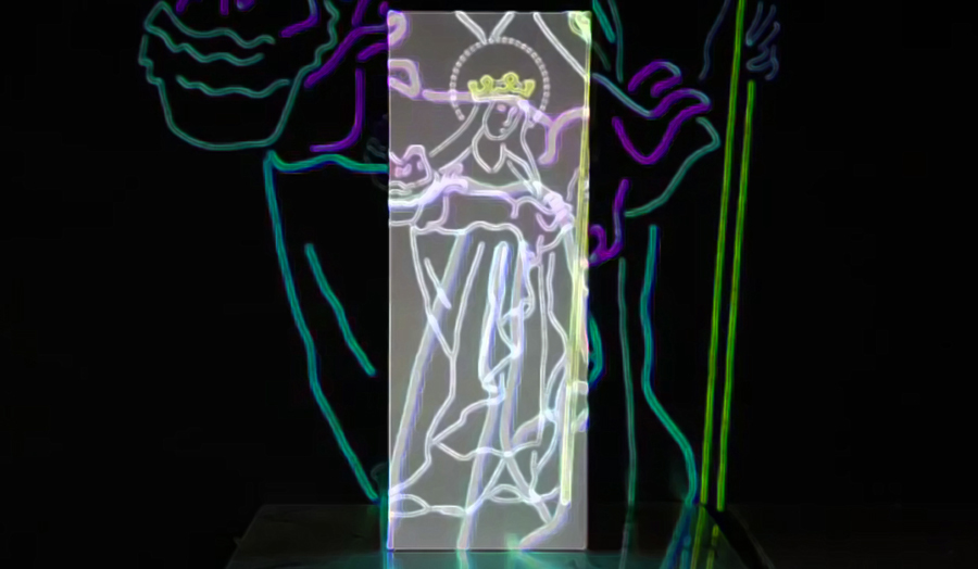 Eat Me, Drink Me – John Taber, Major Project, Projection Mapping Installation 2016