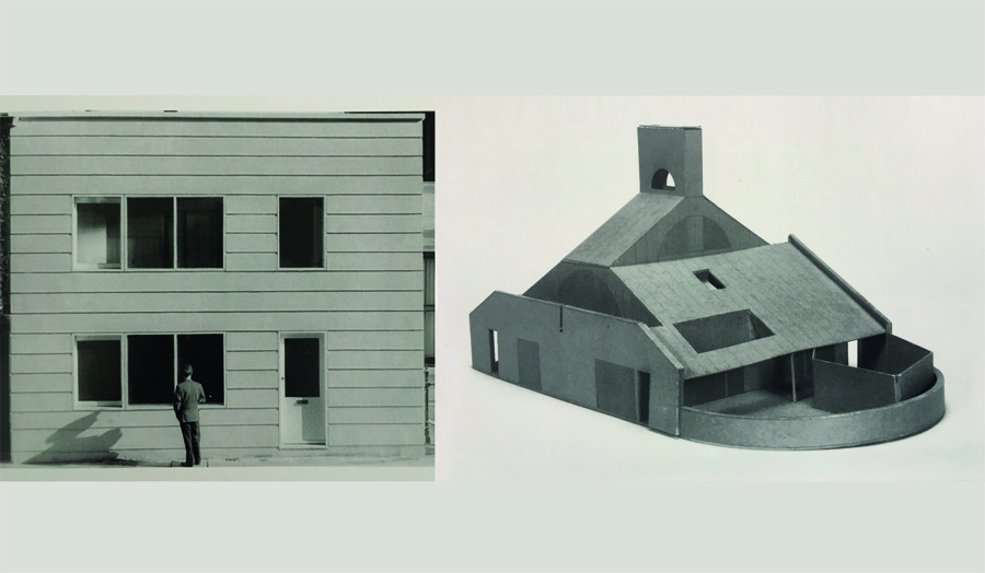 Building facade and architectural model