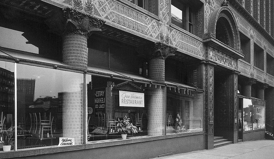 Ornate restaurant frontage