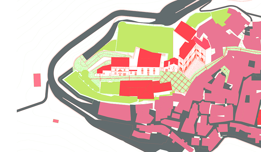Axonometric of Belmonte village