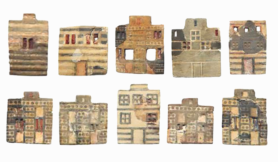 Faience plaques at Knossos Palace