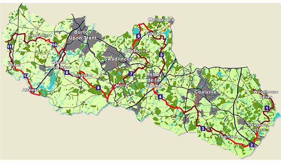  A map of the National Forest