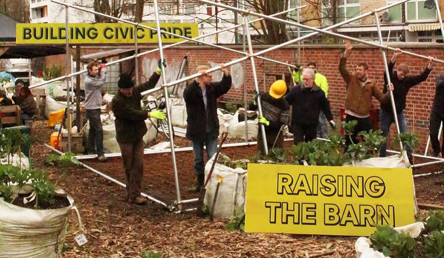 Raising the barn