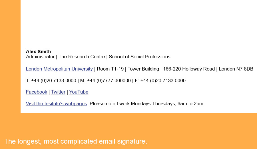 The longest, most complicated signature