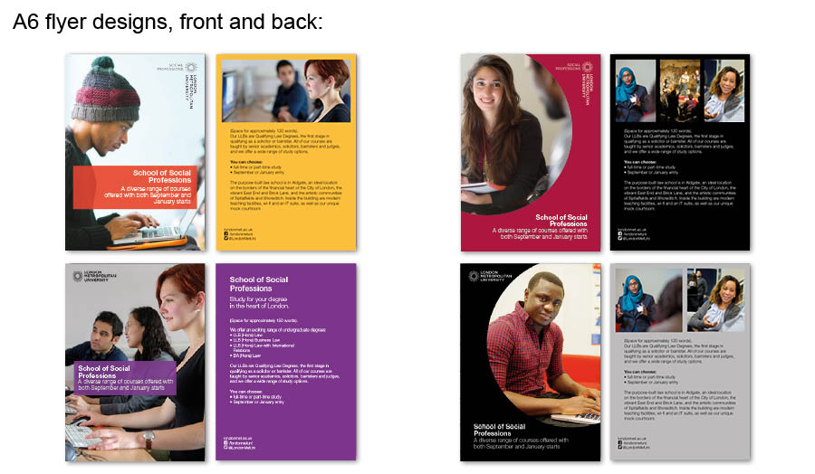 A6 flyer design examples