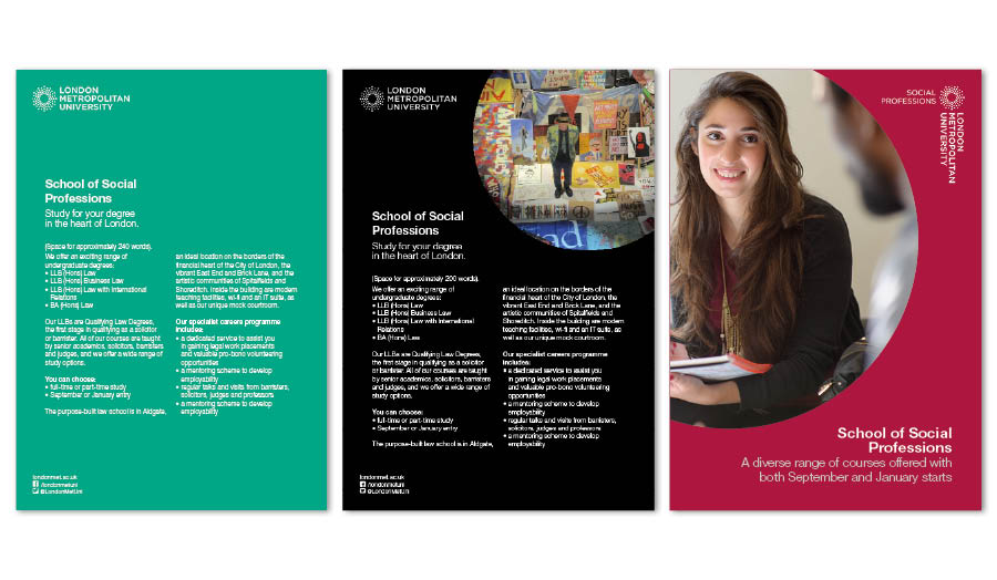 A range of publicity materials