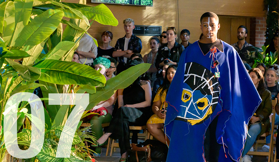 07 July male student on catwalk