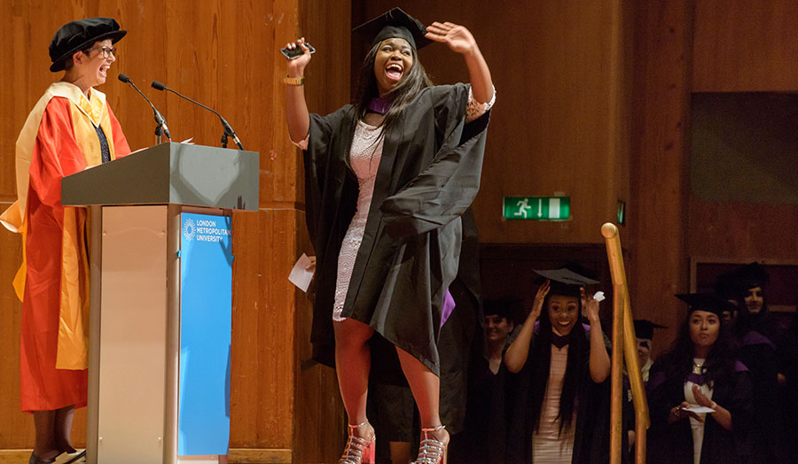 Student at graduation