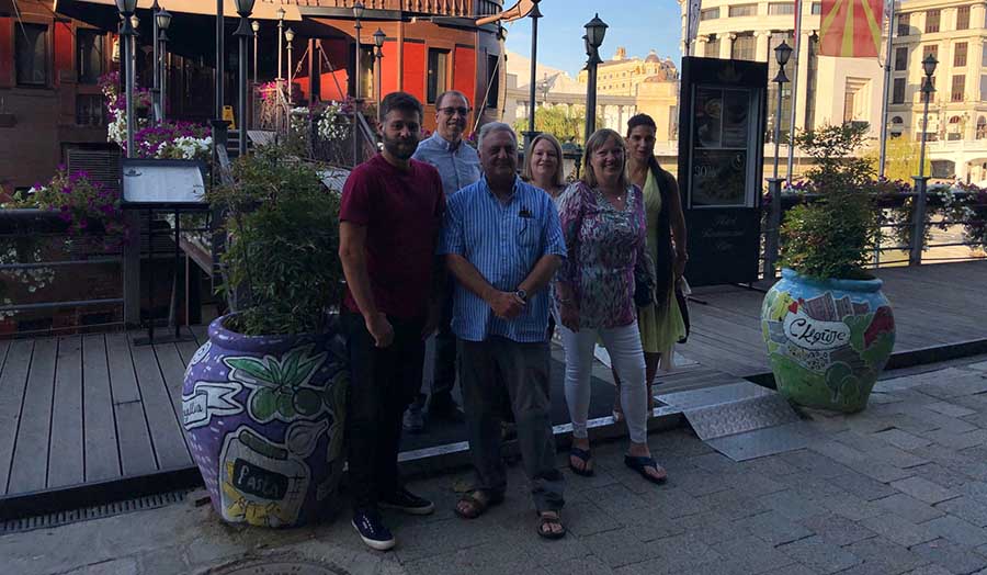 From L to R back: Chahid, Gemma, Ron. L to R front: Alex, Vince, Wendy