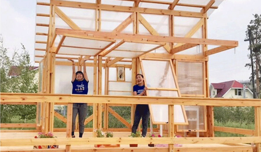 photograph from participatory Architecture case-study 'Growing Structures'