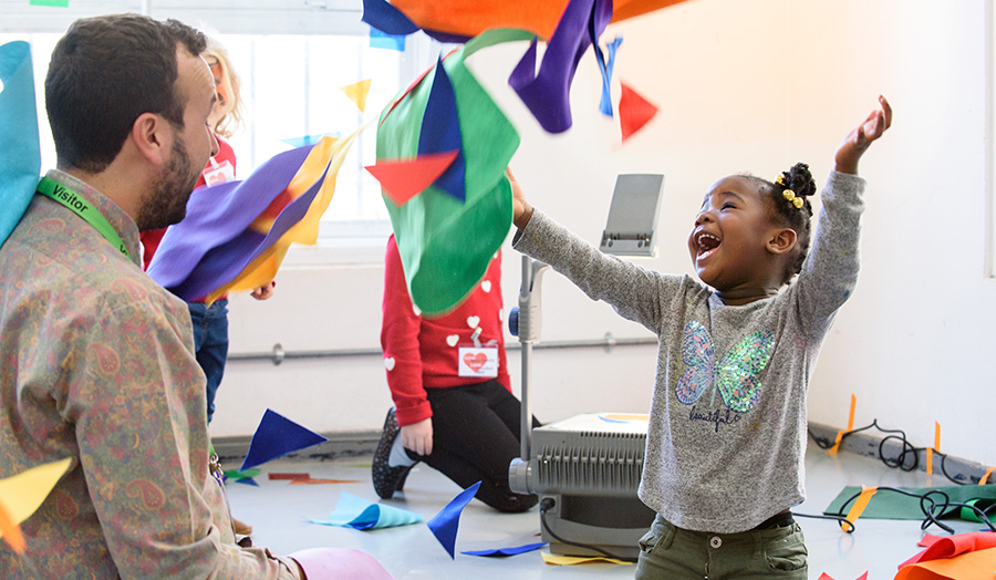 One of the children who attended Family Day held on 14 February 2017.