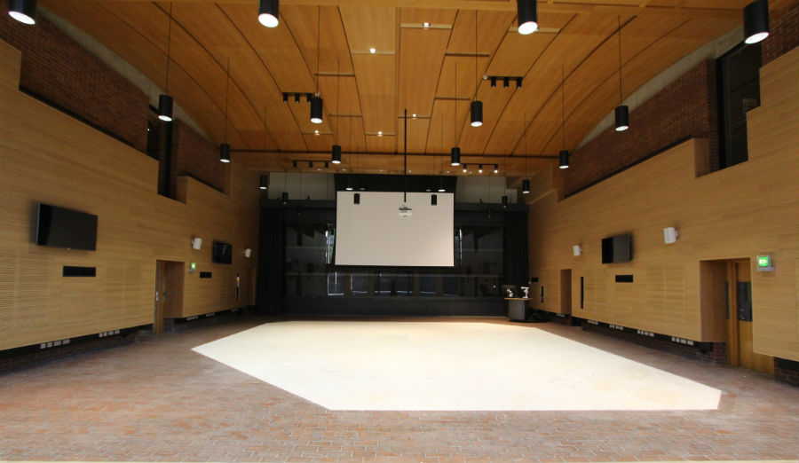 Wash Houses main hall from rear with no furniture