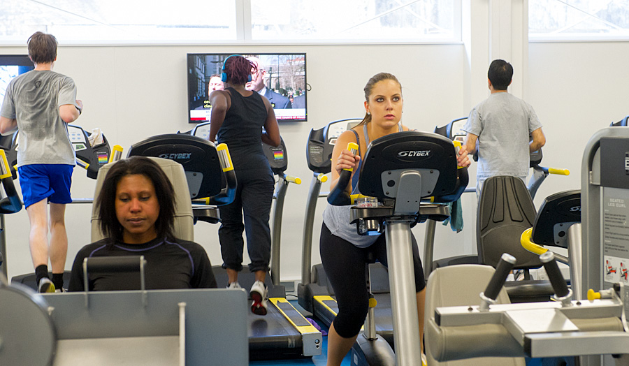 North gym, bike and treadmill
