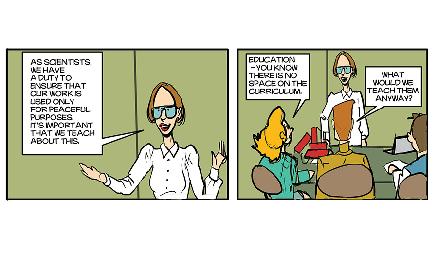 In a meeting people agree on the importance of ethics in education