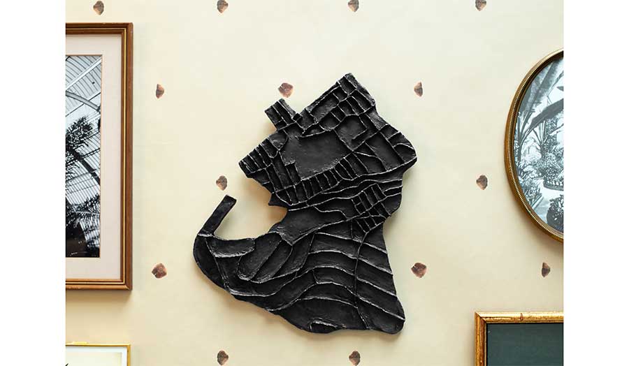 Protea / Extraction, 2023; patinated bronze relief, pastel paper, picture frames. (credit: Mae Shummo, Lucia Medina Uriarte, Ektoras Arkomanis).