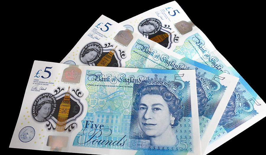 Five pound notes
