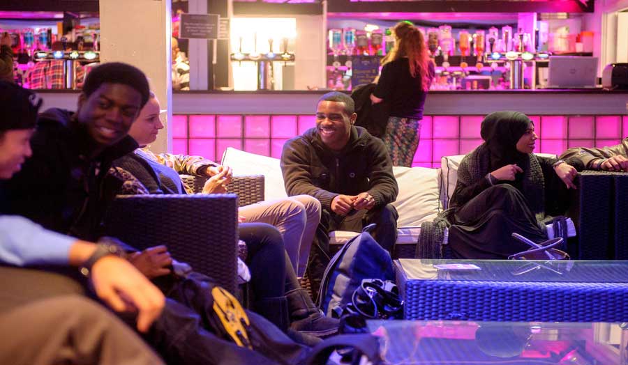 Students in our Rocket bar