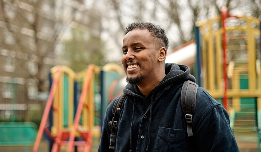 Diini Muse in playground