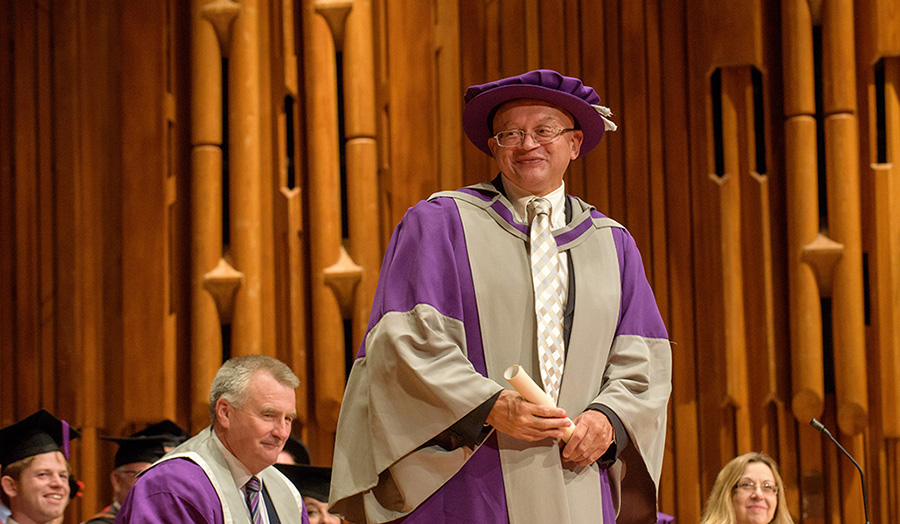 Phil Frampton honorary doctor